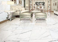 Telha lustrada Carrara branca super da porcelana, telhas de assoalho de mármore cerâmicas