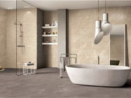 do azulejo luxuoso do banheiro de 600x600mm decoração durável marrom profunda do chuveiro