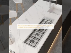 1600x3200mm Marble Look Porcelana Tile com fácil manutenção e borda retificada