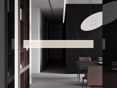 Chapa de porcelana de aspecto de mármore para uso residencial e comercial, com uma taxa de absorção inferior a 0,1% e alta resistência ao deslizamento