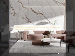 1200x2700mm Chapas de porcelana para interiores Alta resistência à mancha para fácil manutenção