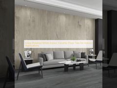 Azulejos de Cerâmica Branca Polida para Interiores para Aplicações Internas