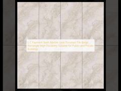 Durabilidade alta retangular bege da telha da porcelana do olhar do mármore da equipe do pagamento do LC apropriada para edifícios públicos e privados