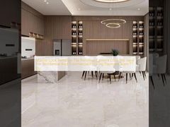 Azulejo de porcelana com aspecto de mármore Telha de cimento de porcelana ideal para pisos residenciais e comerciais Equipe de pagamento TT etc.
