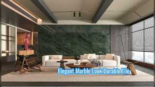 Azulejo de porcelana com aparência de mármore durável para interiores modernos