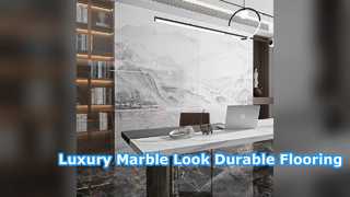 Solução de piso durável de porcelanato com aspecto de mármore luxuoso