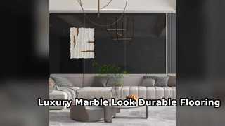 Revestimento durável luxuoso 9mm da telha da porcelana do olhar do mármore
