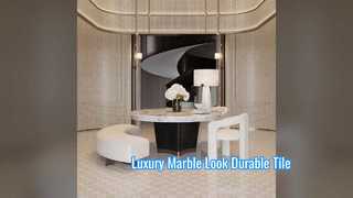 Manutenção durável da telha de mármore luxuosa da porcelana do olhar baixa