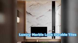 Mancha durável luxuosa da telha de porcelana do olhar do mármore resistente