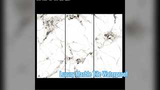 Azulejo de porcelana luxuoso com aparência de mármore para banheiros modernos