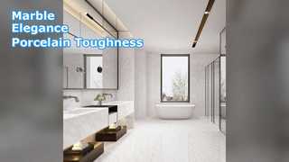 Azulejo com aspecto de mármore para cozinhas e banheiros