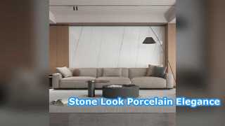 Pisos modernos e elegantes de porcelanato com aparência de pedra