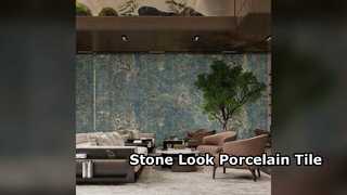 Pedra de porcelanato moderno com aparência de 9 mm durável