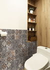 Teste padrão floral de construção azulejo do banheiro de 300 x de 300mm