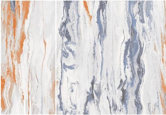 Laje de mármore telhas de assoalho lustradas Ambilight do granito Grey Orange Colour branco