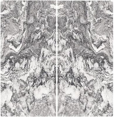 Produto químico azul de Grey White Colour Slab Tile das ondas resistente