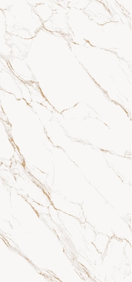 Telha de laje de mármore branco SOFITEL Gold 1600*3200 mm para sala de estar