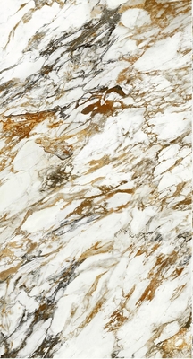 Laje de porcelanato de espessura 12mm branco dourado italiano para banheiro