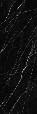 Lajes de parede de porcelana de mármore 3C preto Marquina resistente a produtos químicos