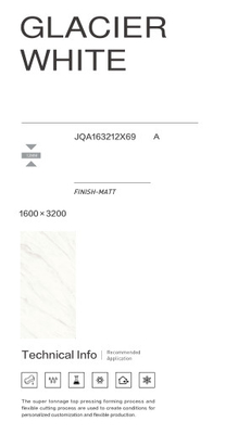 Impressionante mármore natural laje de porcelanato 1600 x 3200 mm isolamento térmico