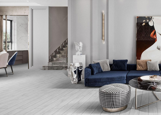 Carpete cinzento de precisão aparência azulejos de porcelana com resistência a manchas