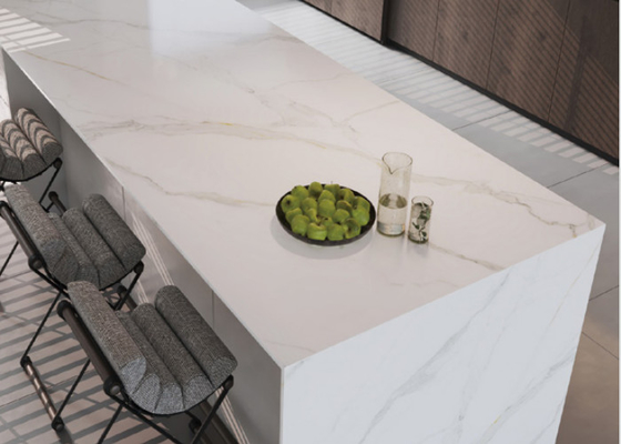 Marmo Branco Parecem Fácil Manutenção Porcelana azulejos de interior resistentes a arranhões para vários espaços