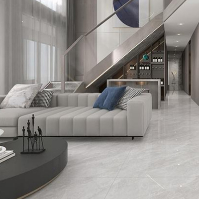 Painéis de azulejos de porcelana cinza Resistente a manchas Fácil manutenção 750*1500mm