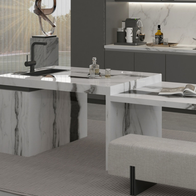 Fácil manutenção 0,5 % Absorção de água azulejos de porcelana de interior com material resistente a arranhões