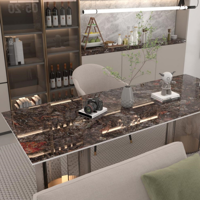 Chapas de porcelana polida de 12 mm para interiores modernos