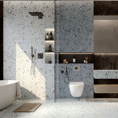 Resistência a arranhões Interior branco Porcelana piso espessura 12 mm
