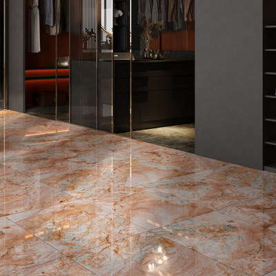 Piso de porcelana interior resistente a riscos para sala de estar