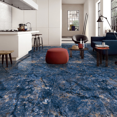 Fácil manutenção de azulejos de pedra de porcelana para interiores 600 * 600mm para áreas de alto tráfego