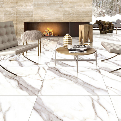 Finitura polida de azulejos de porcelana para interiores com fácil manutenção e garantia