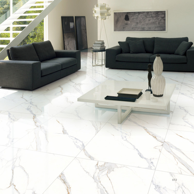 Chapas de porcelana polida para interiores Resistência a manchas 0,5% Absorção de água Perfeito para projetos e espaços