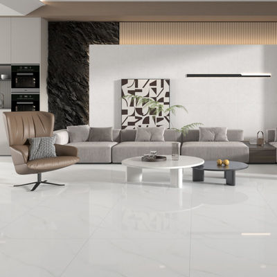 Resistência a manchas e arranhões Benefício final do piso de porcelana interior
