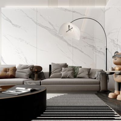 Alta resistência a arranhões e fácil manutenção com azulejos cerâmicos para pisos interiores