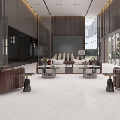 Instalação com argamassa fina ou adesivo Método de instalação de ladrilhos cerâmicos com aparência de mármore Estilo retangular Oferecendo acabamento elegante e superfície robusta