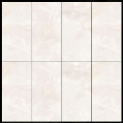 8 Padrões Aleatórios de Azulejo Porcelânico com Efeito Mármore, Taxa de Absorção Inferior a 0,1% e Alta Resistência a Riscos para Aplicações em Pisos e Paredes