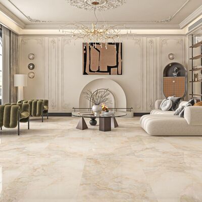 Alta resistência à mancha Marble Look porcelana telha com baixa manutenção e alta resistência a arranhões para piso elegante