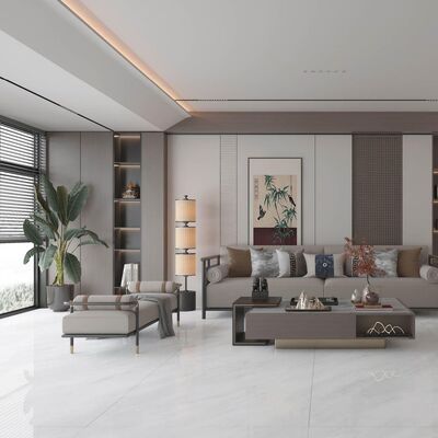 Instalação com Argamassa Colante para Piso Cerâmico com Aparência de Mármore, Absorção de Água Inferior a 0,5%, Durável, Elegante e Fácil de Manter