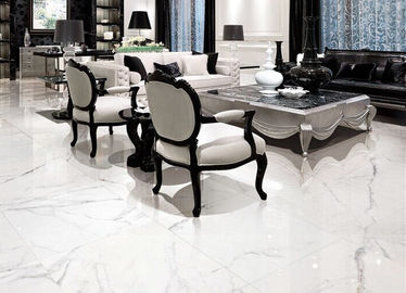 Manutenção fácil do tamanho branco alto das telhas de assoalho 600x1200 da porcelana do brilho milímetro