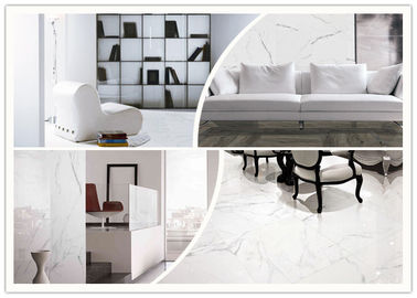 Telha de mármore da porcelana do olhar da forma, telha de assoalho exata da porcelana da sala de visitas das dimensões da telha de assoalho 24x48