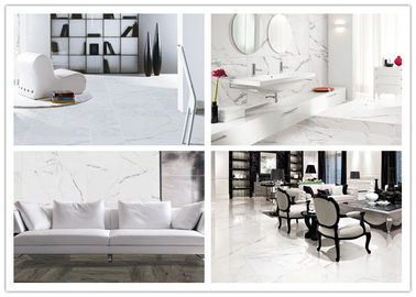 Cor branca super lustrada Digitas vitrificada Frost de Carrara da telha da parede da porcelana resistente