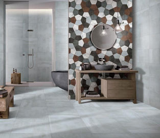 cor oxidada tamanho Matt Non Slip Wear Resistant do gelo da telha de assoalho da porcelana de 300x300 milímetro