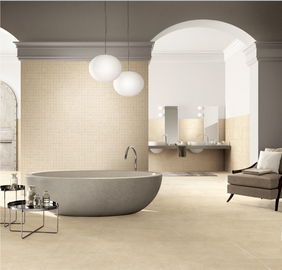 China Matte Finish Modern Porcelain Tile para a decoração da telha de assoalho da cor do creme da casa 600*600mm