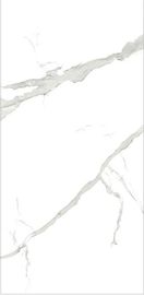 Telha interna de mármore branca vitrificada lustrada Calacatta de mármore da telha 1200x2400 da telha da porcelana do olhar