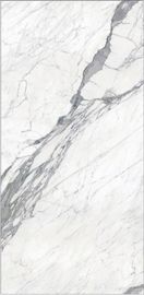 A porcelana telha as telhas finas lustradas de mármore brancas de Calacatta da telha da porcelana de Foshan do tamanho 1200x2400