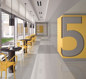 64' tamanho grande do projeto de X128 telham grandes telhas de Grey Modern Porcelain Wall /Floor do formato da laje