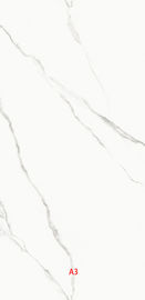 Telha branca lustrada da porcelana do olhar do mármore de Carrara grande 1800x900 milímetro