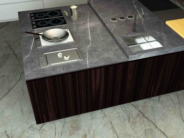 Telha de mármore interior da porcelana do olhar do cinza 800X2600mm do assoalho